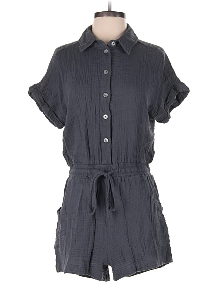 Pre-owned Anna Rae Romper In Gray