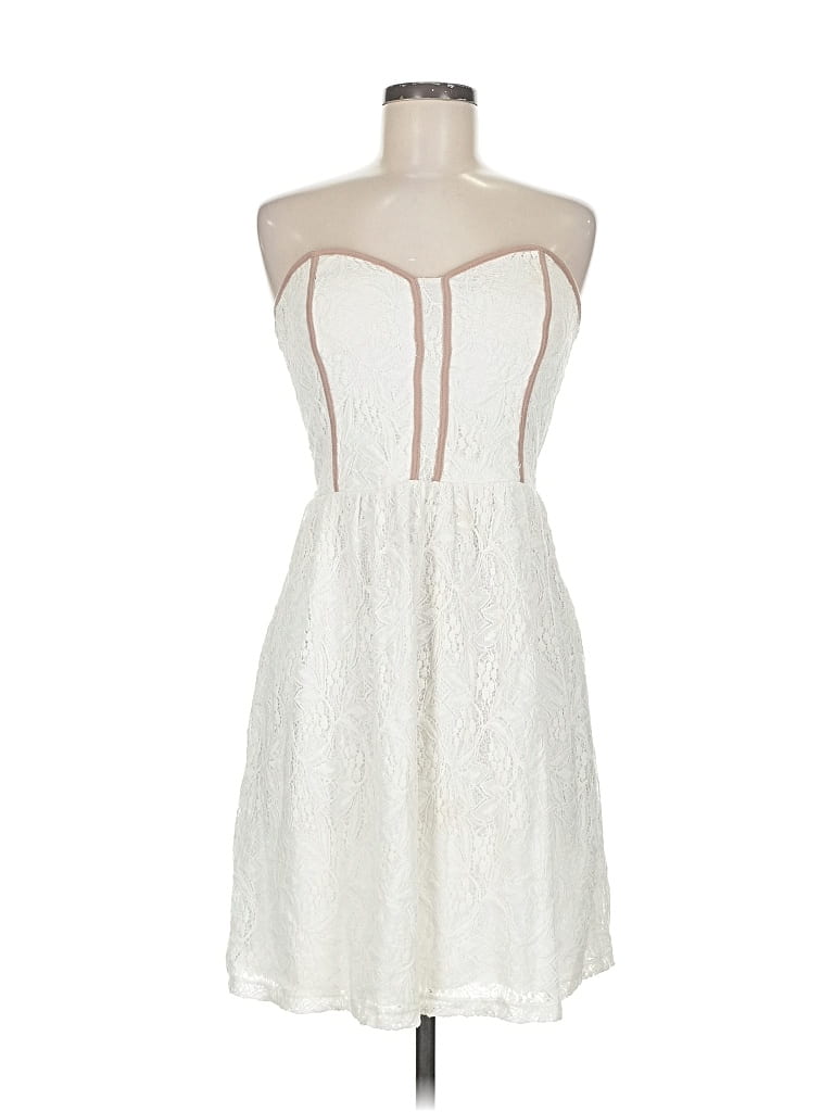 Pre-owned Vanity Cocktail Dress In White