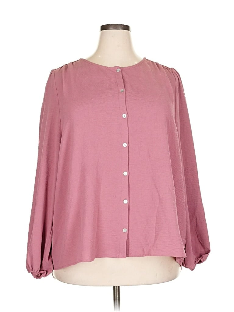 ADYSON PARKER Pre-owned 3/4 Sleeve Blouse In Pink
