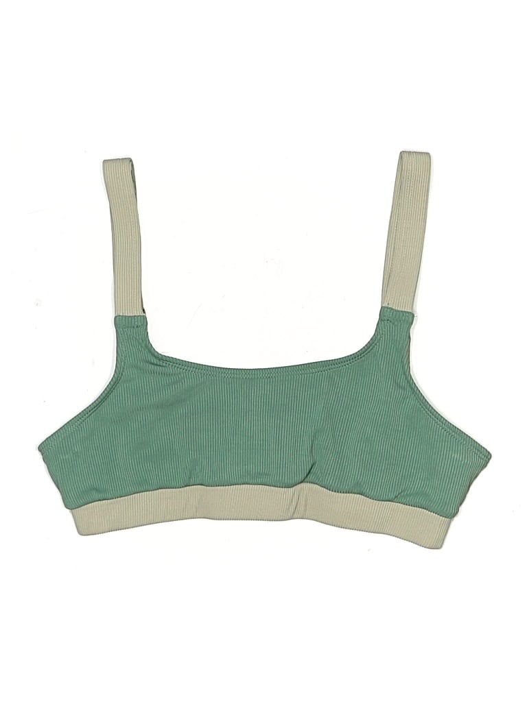 Pre-owned Zaful Swimsuit Top Green Swimwear