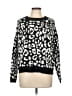 Scoop Animal Print Black Pullover Sweater Size L - photo 1