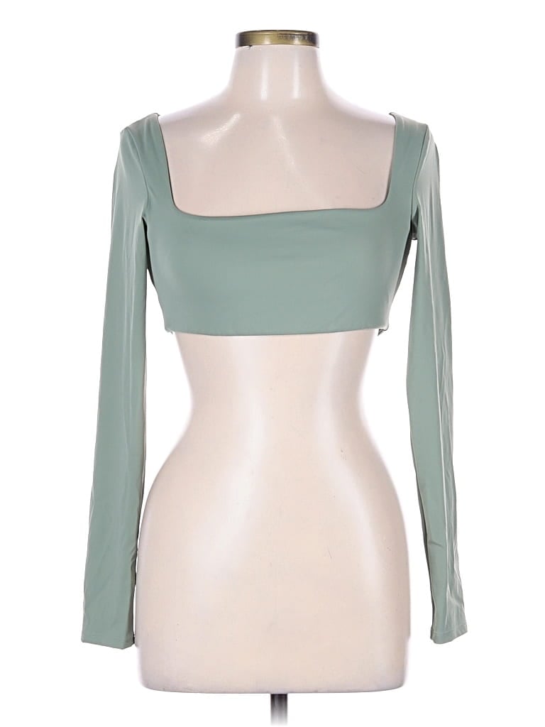 Pre-owned Assorted Brands Long Sleeve T-shirt In Green