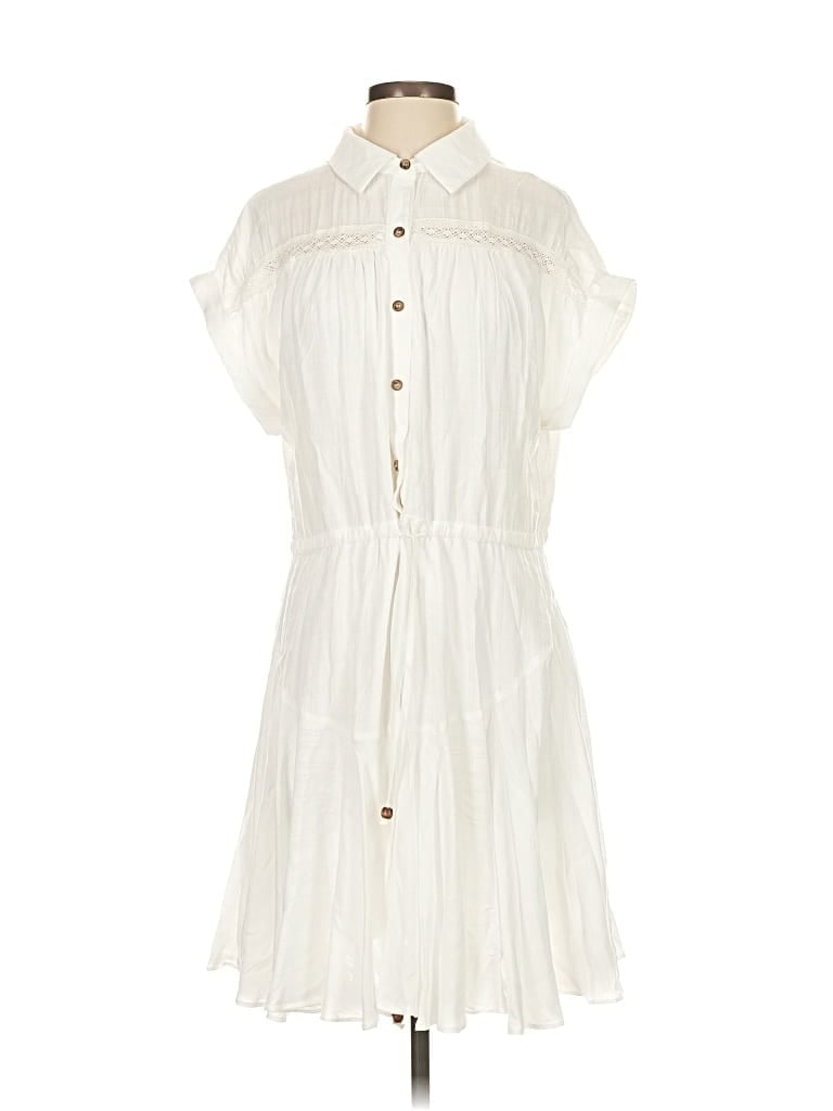 Pre-owned Assorted Brands Casual Dress In White