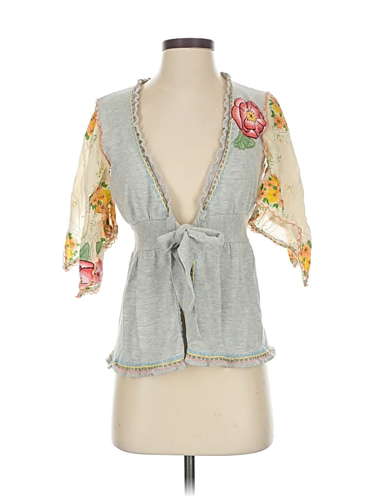 Click to view more detailed imagery on our partner's website Pre-owned Nanette Lepore Cardigan Sweater In Gray