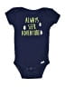 Gerber 100% Cotton Graphic Blue Short Sleeve Onesie Size 3-6 mo - photo 1