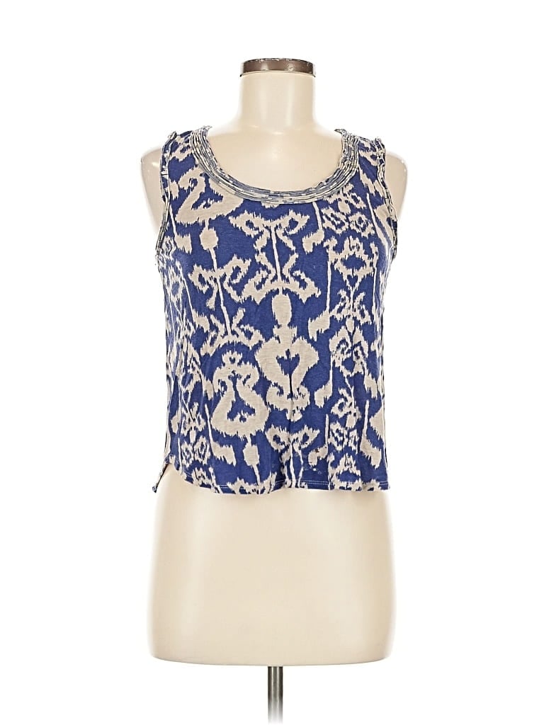 Click to view more detailed imagery on our partner's website Pre-owned Ella Moss Sleeveless Blouse In Blue