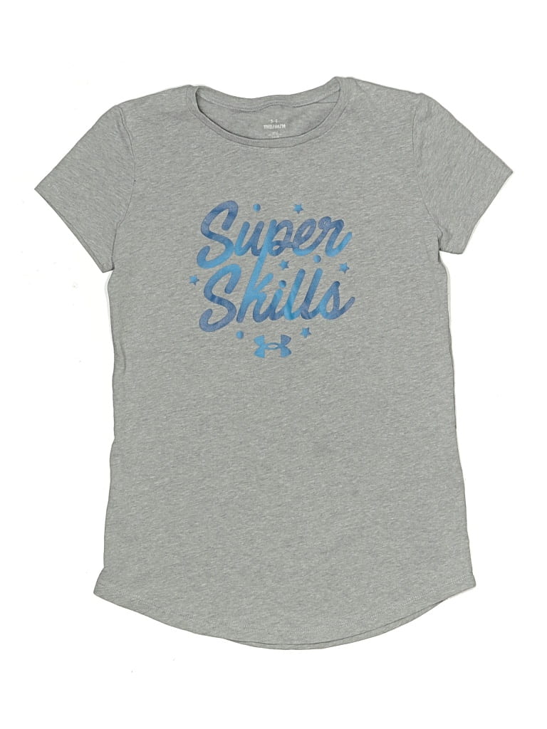 Pre-owned Under Armour Kids' Short Sleeve T-shirt In Gray