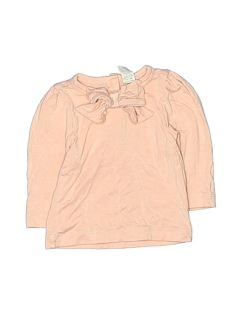 Pre-owned Kate Quinn Organics Babies' Long Sleeve Polo Shirt In Pink