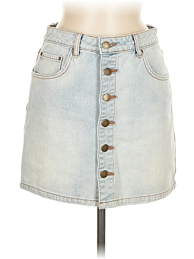 Pre-owned Billabong Denim Skirt In Blue