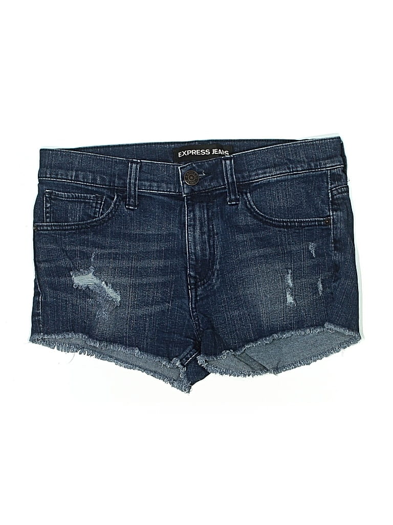 Pre-owned Express Jeans Denim Shorts In Blue