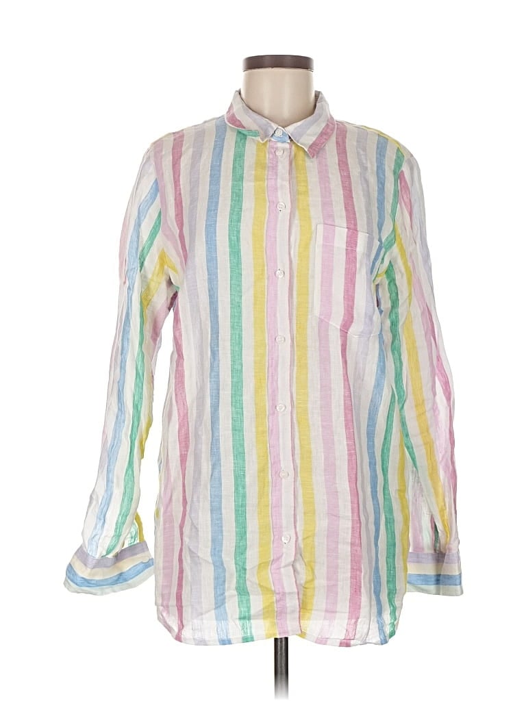 Pre-owned Gap Long Sleeve Button Down Shirt In Pink