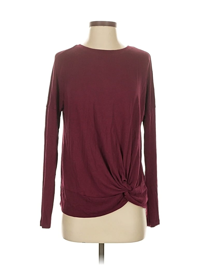 A NEW DAY Pre-owned Cardigan Sweater In Burgundy