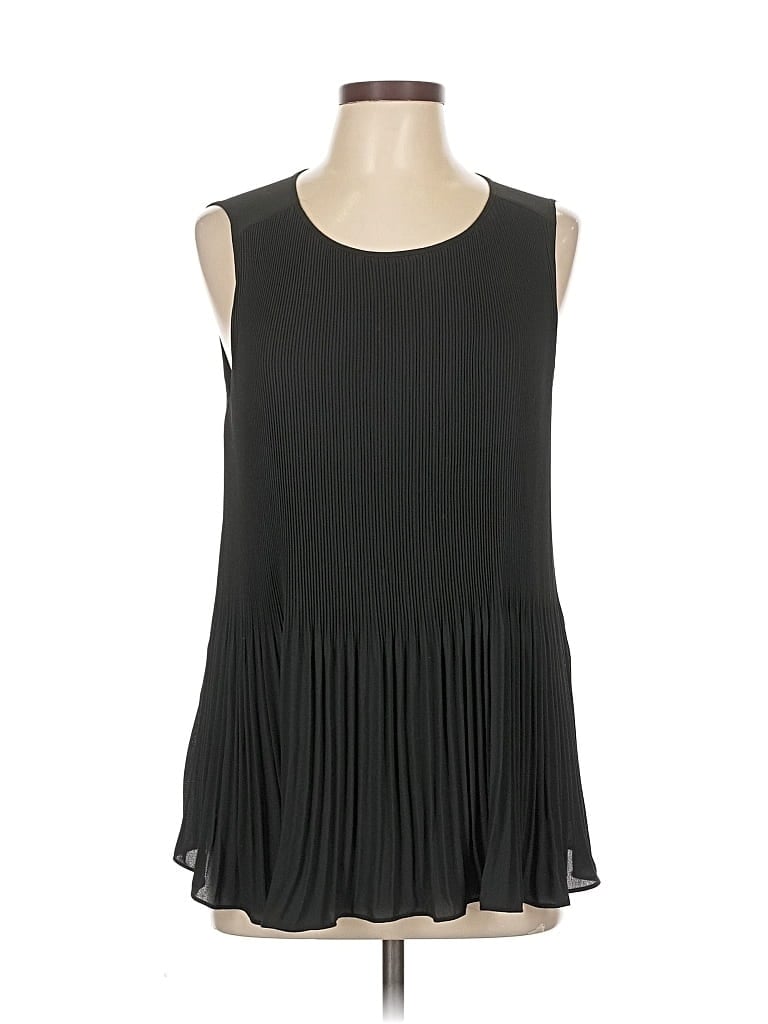 Pre-owned Ann Taylor Loft Sleeveless Blouse In Black