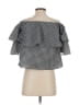 WAYF Black Short Sleeve Blouse Size S - photo 2