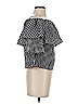 WAYF Black Short Sleeve Blouse Size S - photo 4