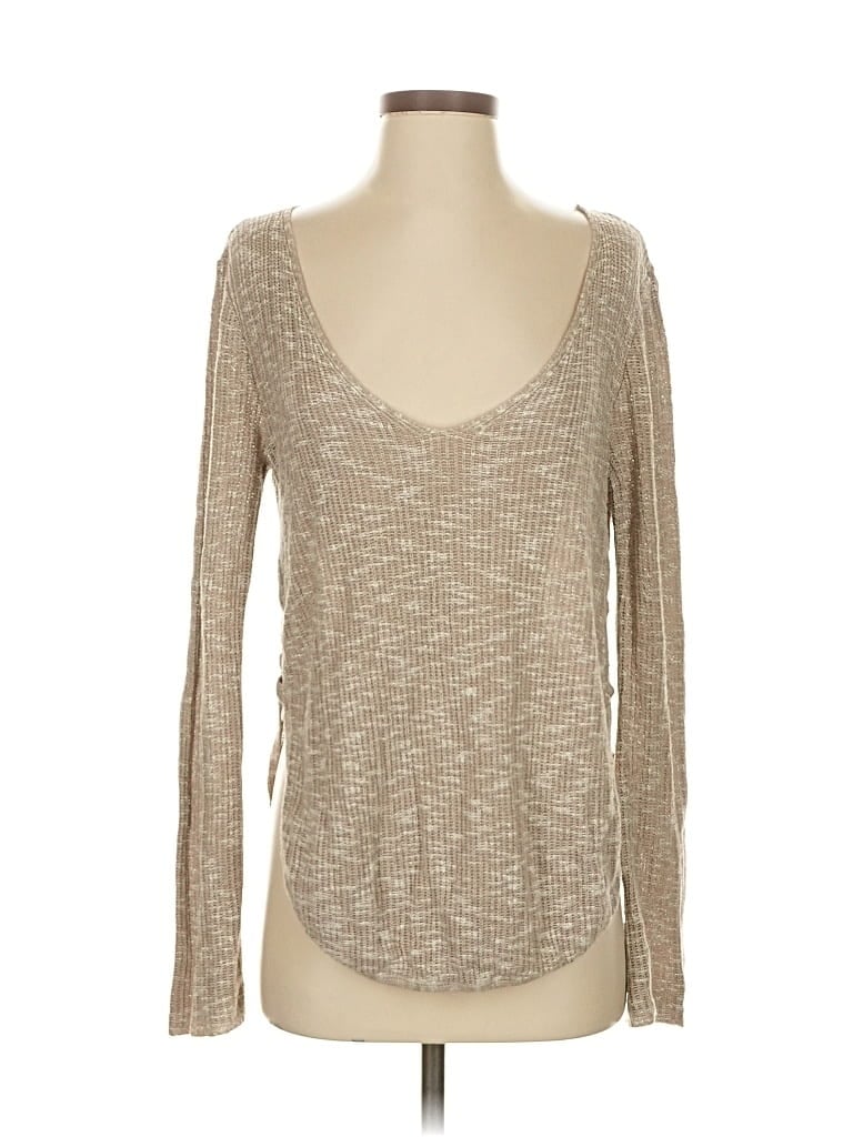 Pre-owned Express Pullover Sweater In Brown