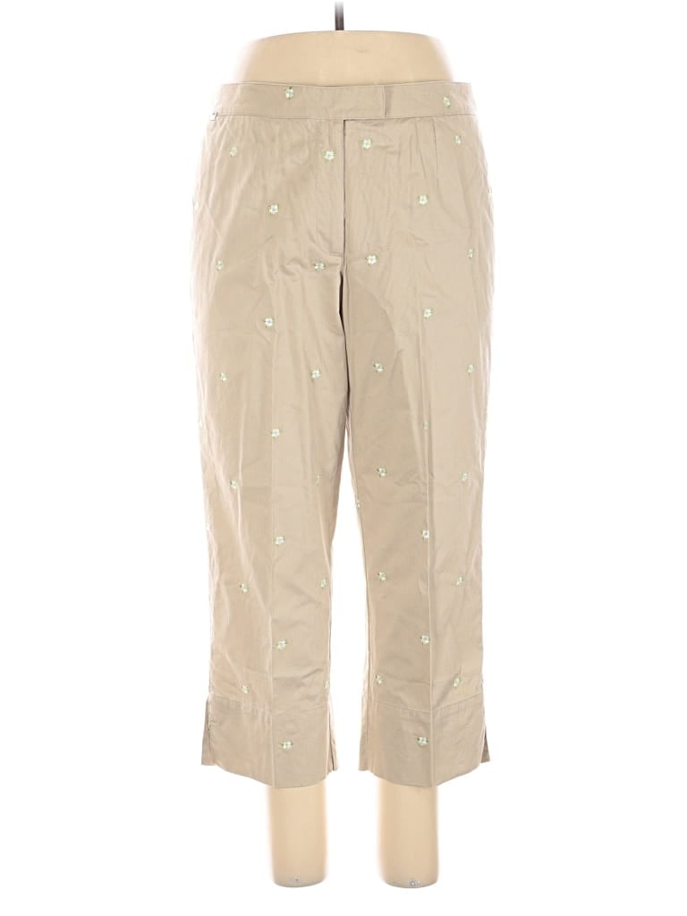 Pre-owned Lizgolf Khaki Pant In Brown