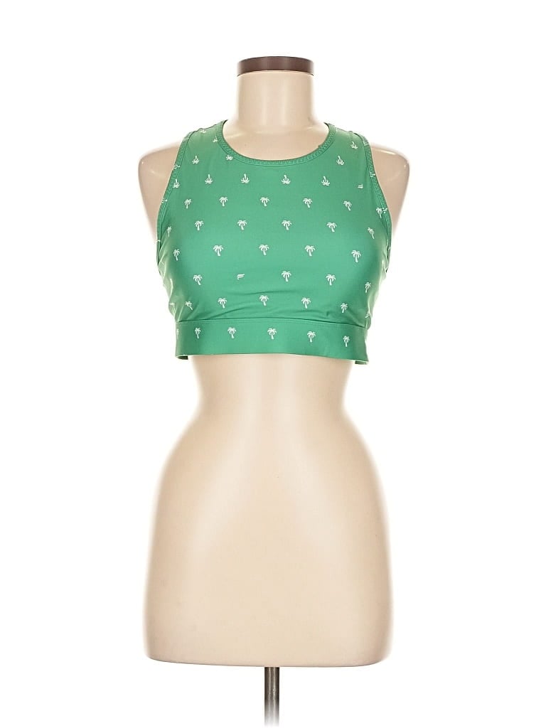 Click to view more detailed imagery on our partner's website Pre-owned Fabletics Tank Top Green Halter Neckline Tops