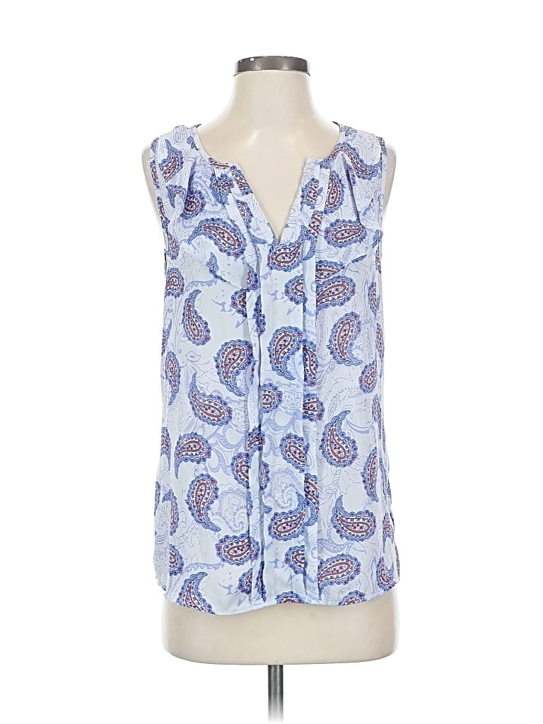 Click to view more detailed imagery on our partner's website Pre-owned Skies Are Blue Sleeveless Blouse In Blue