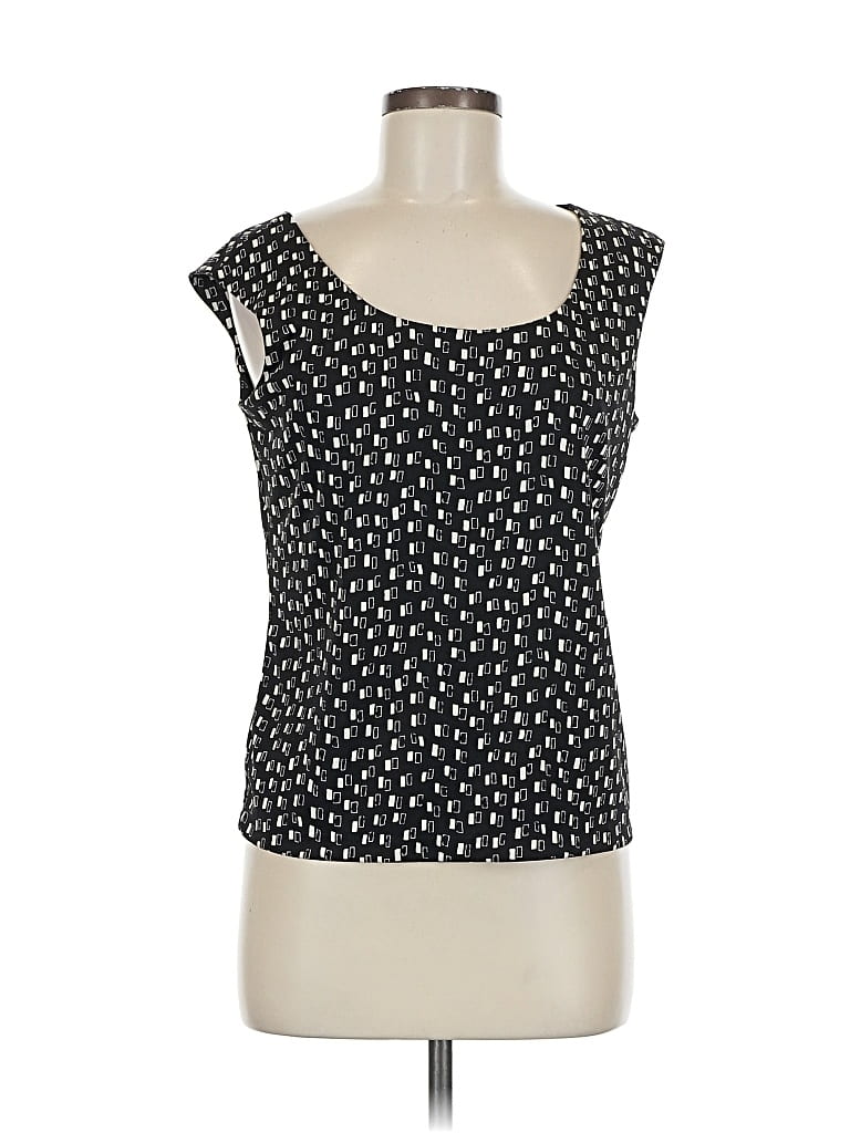 Pre-owned Jones New York Sleeveless Blouse In Black