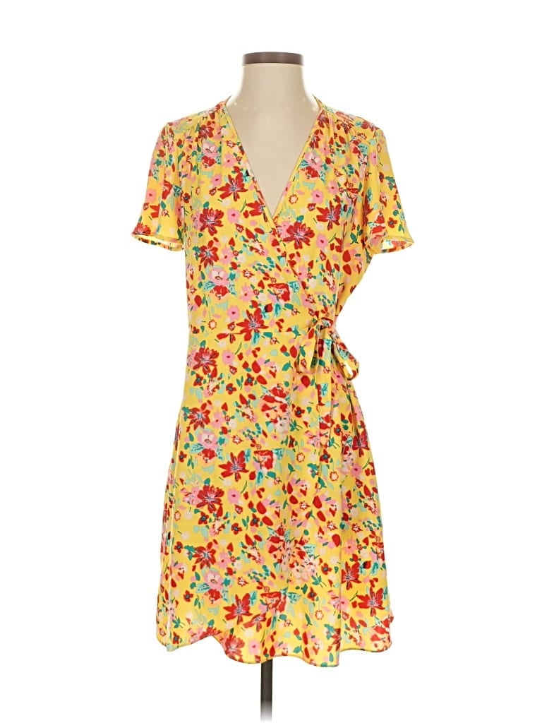 Pre-owned J.crew Factory Store Casual Dress In Yellow