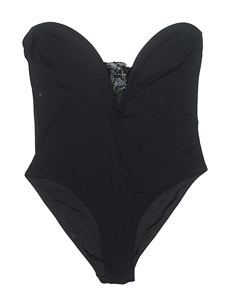Pre-owned Zara One Piece Swimsuit In Black