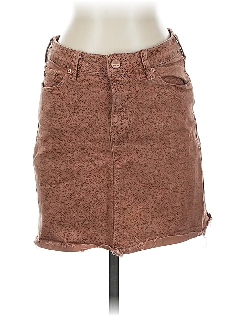 Pre-owned Dear John Denim Skirt In Brown