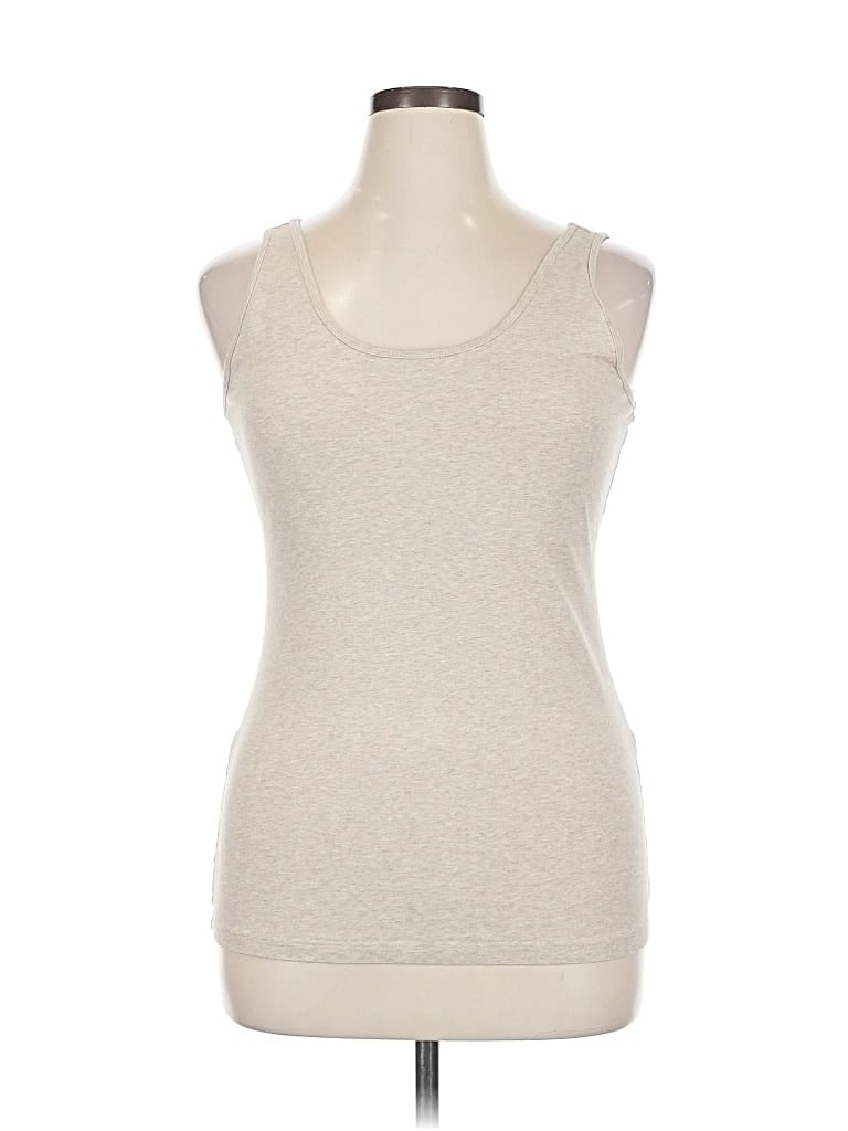 Pre-owned Nexus Tank Top Blue Solid Pattern Crew Neck Tops