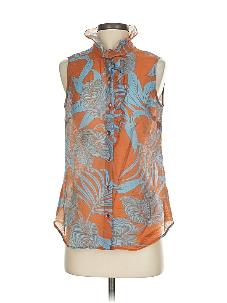 CABI Pre-owned Sleeveless Blouse In Orange