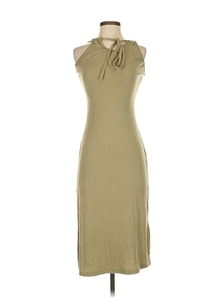 Pre-owned Unbranded Casual Dress In Brown