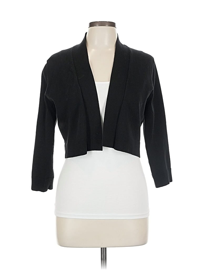 Pre-owned Calvin Klein Cardigan Sweater In Black