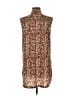 Victor Alfaro Collective 100% Polyester Animal Print Brown Sleeveless Blouse Size M - photo 2