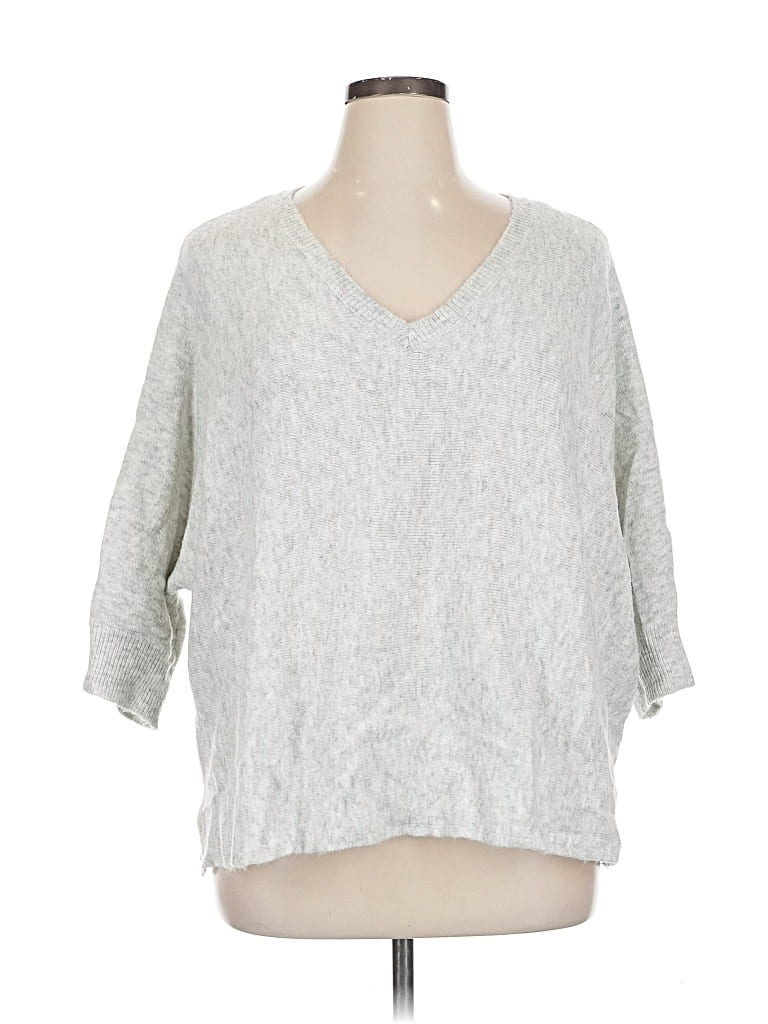 Pre-owned Halogen Pullover Sweater In Silver