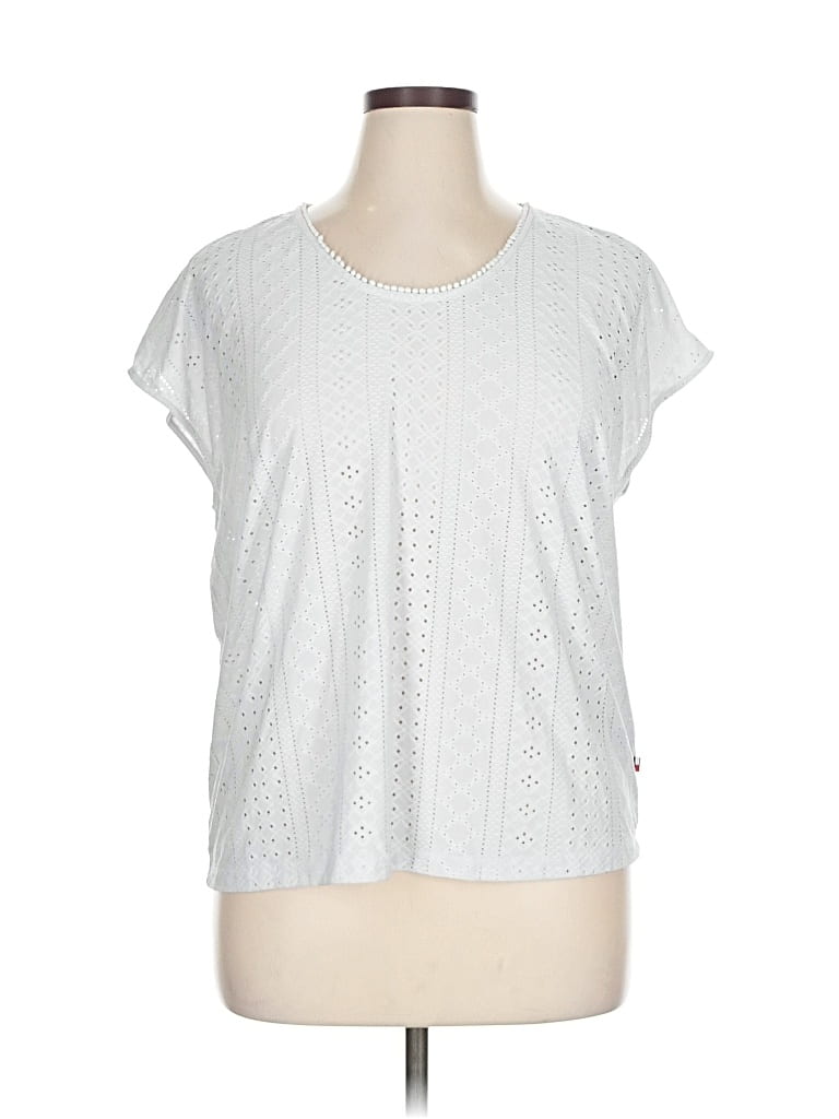 Pre-owned Tommy Hilfiger Short Sleeve T-shirt In Silver