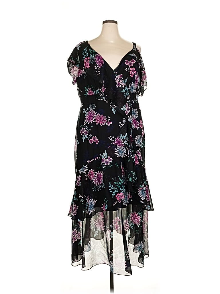 Pre-owned Lane Bryant Cocktail Dress In Black