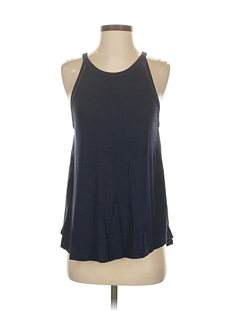 Click to view more detailed imagery on our partner's website Pre-owned Dkny Tank Top Blue Halter Neckline Tops