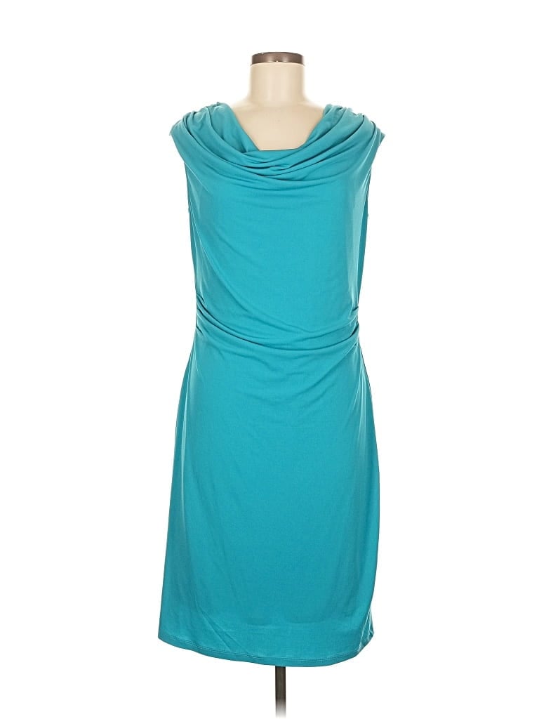 LARRY LEVINE Pre-owned Cocktail Dress In Blue