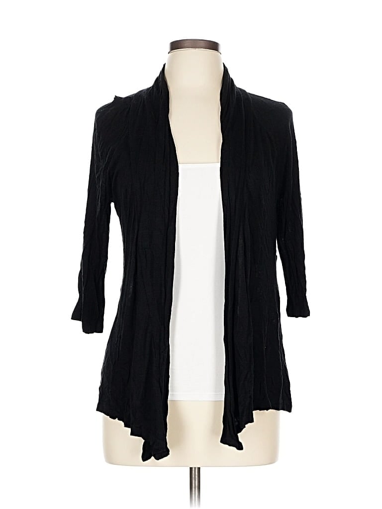 Pre-owned Ab Studio Cardigan Sweater In Black