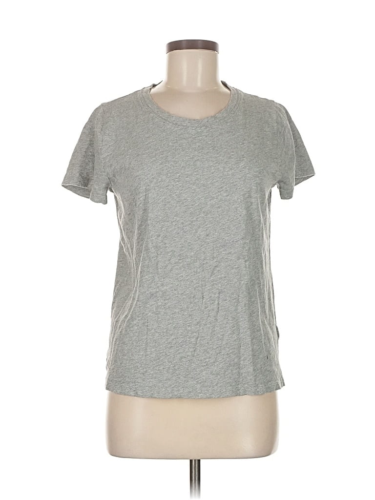 Pre-owned J.crew Factory Store Active T-shirt In Gray