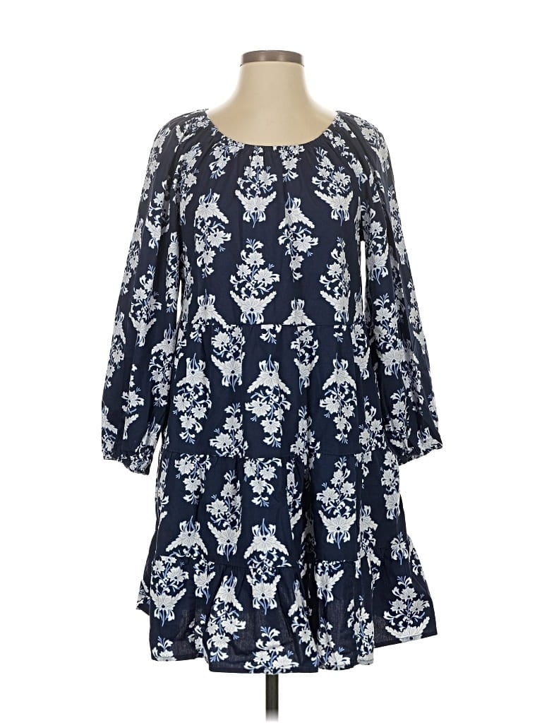 Pre-owned J.crew Factory Store Casual Dress In Blue