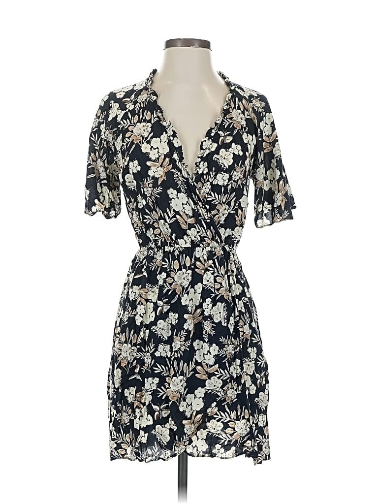 Pre-owned Zara Basic Casual Dress In Black