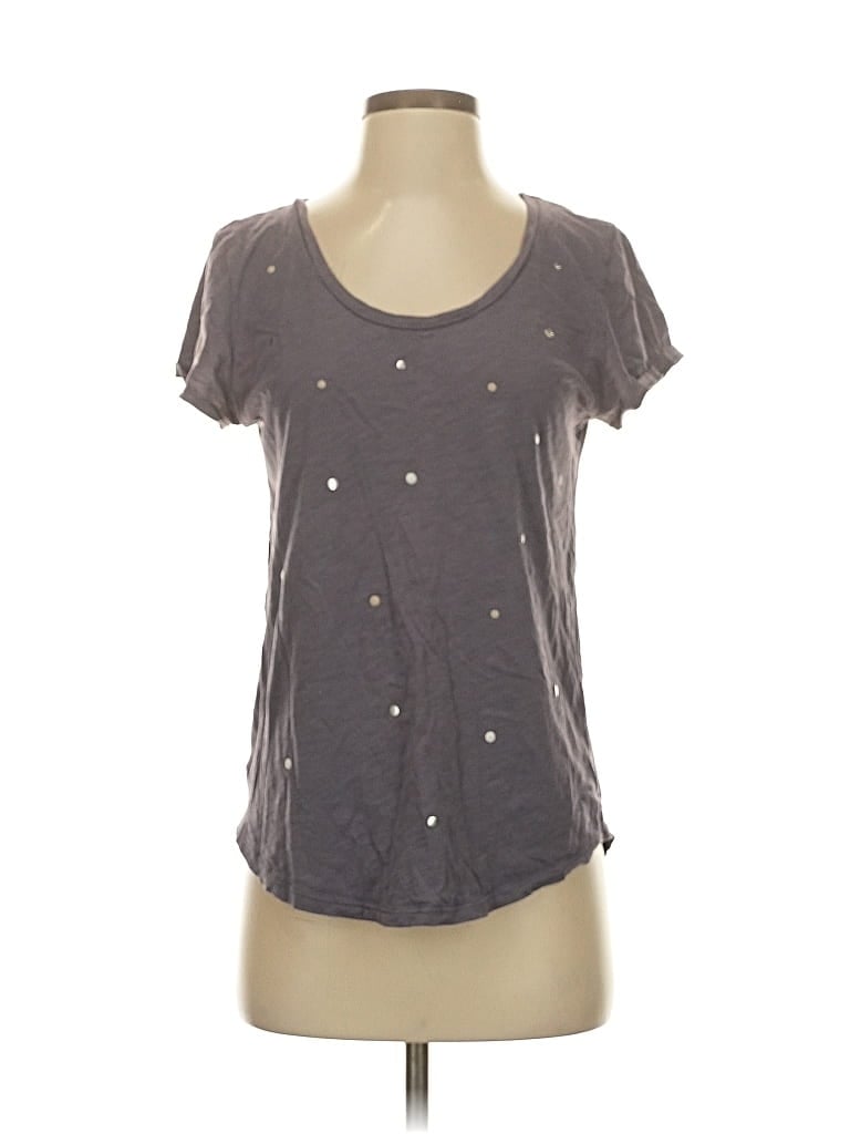 Pre-owned Ann Taylor Loft Outlet Short Sleeve T-shirt In Gray