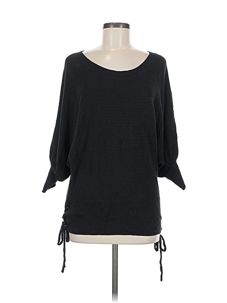 Pre-owned Gap 3/4 Sleeve Top Black Boatneck Tops