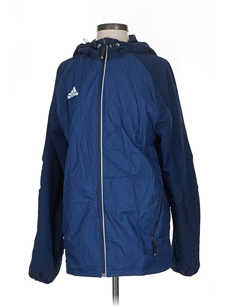 Pre-owned Adidas Originals Windbreaker Jacket In Blue