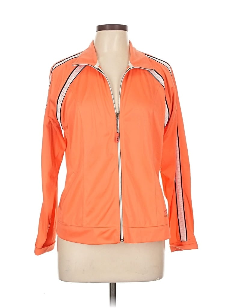 Pre-owned Oleg Cassini Track Jacket In Orange