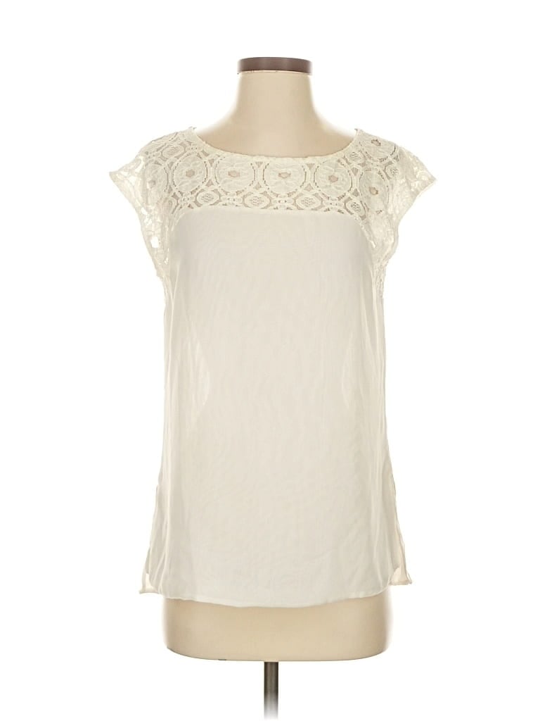 Pre-owned Kay Celine Sleeveless Blouse In White