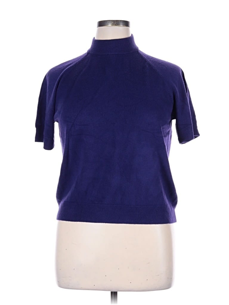 Pre-owned Draper's & Damon's Cardigan Sweater In Purple