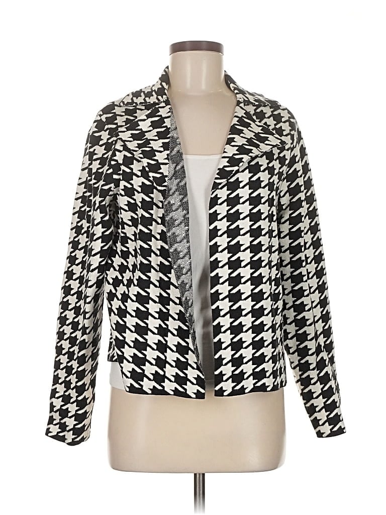 T TAHARI Pre-owned Cardigan Sweater In Silver