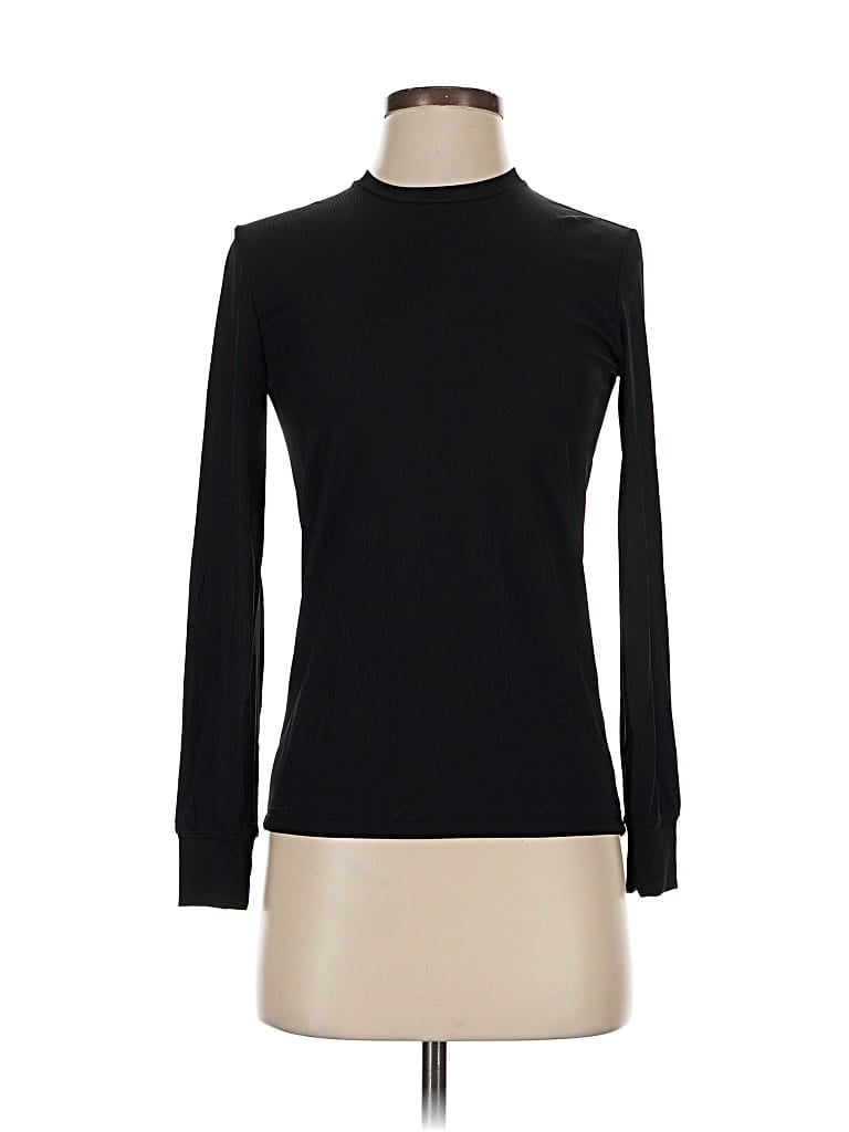 Pre-owned Zyia Active Long Sleeve Turtleneck In Black