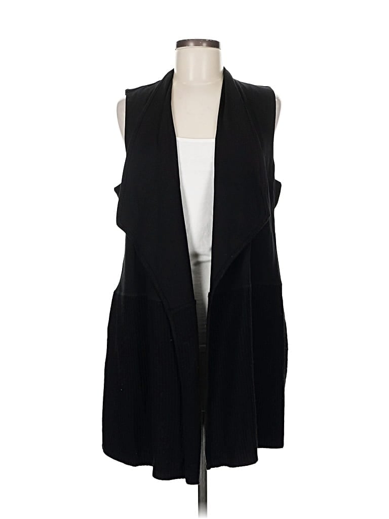 Pre-owned Chico's Sweater Vest In Black